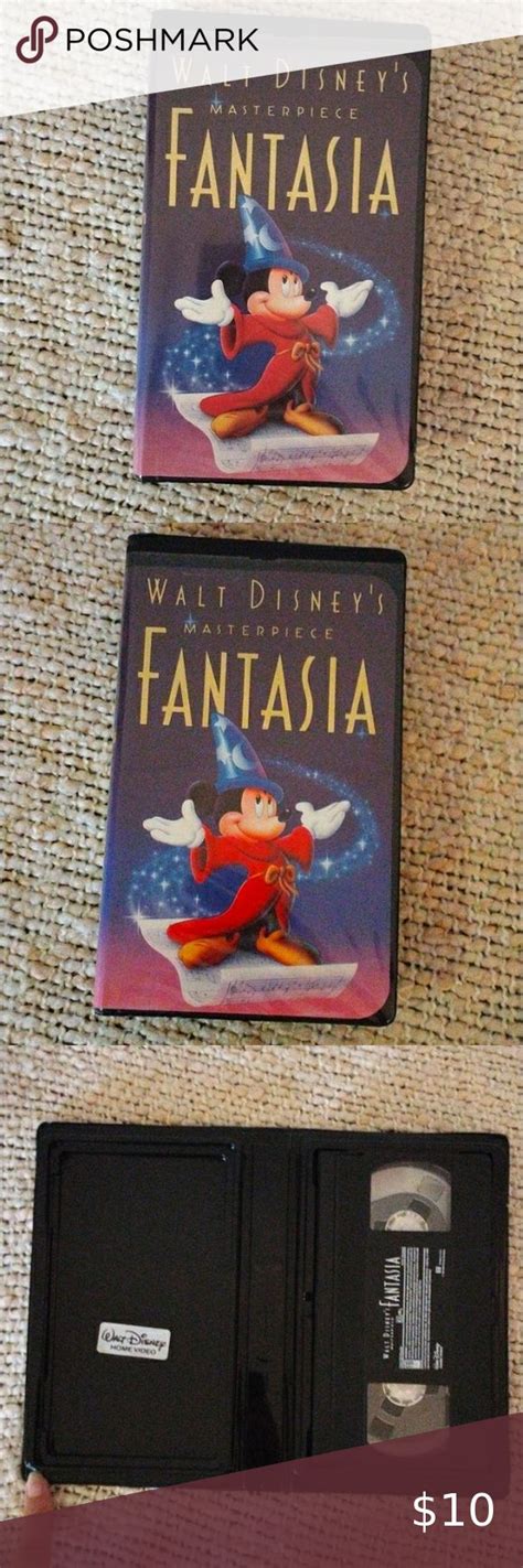 Vintage Vhs Tape Fantasia Movie Walt Disney S Masterpiece Mickey Mouse