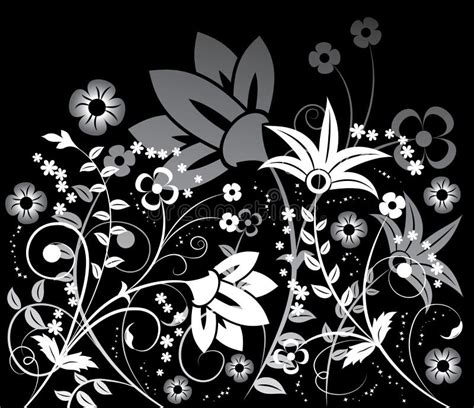 Flor Do Fundo Elementos Para O Projeto Vetor Ilustração do Vetor