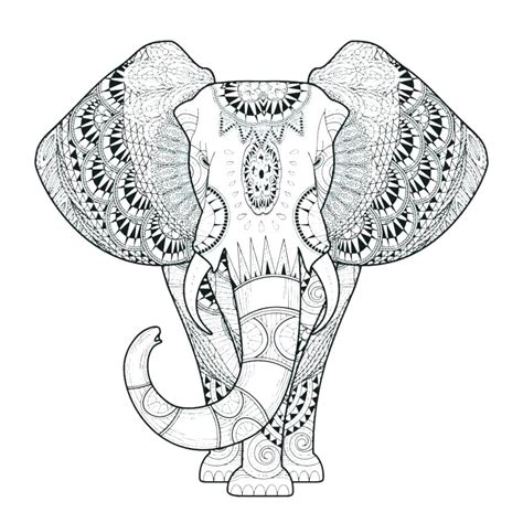 Elephant Adult Coloring Pages Easy Coloring Pages