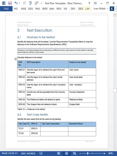 Test Plan Templates Ms Word Excel Templates Forms Checklists For Ms Office And Apple Iwork