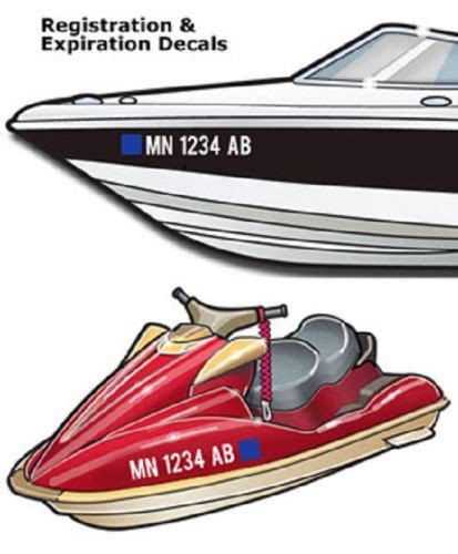 Buy Boat Registration Decal in Yukon, Oklahoma, United States, for US $8.00