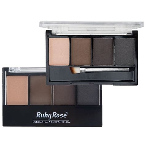 Trio De Sombras Primer Para Sobrancelhas Ruby Rose Hb Box C