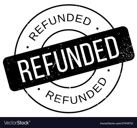 Refunded Rubber Stamp Royalty Free Vector Image