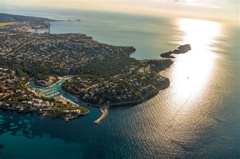 Santa Ponsa von oben Meeres Küste des Balearen Meer in Santa Ponsa