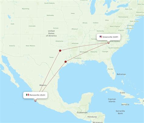 All Flight Routes From Manzanillo To Greenville Zlo To Gsp Flight Routes