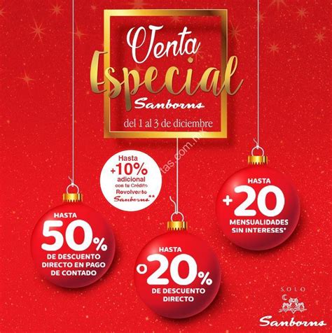 Venta Especial Sanborns Del Al De Diciembre Hasta De Descuento