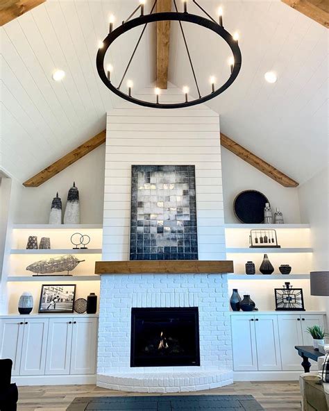 30 Gorgeous White Brick Fireplace Ideas To Update Your Home