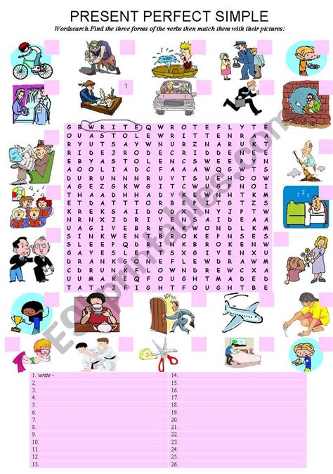 Irregular Verbs Wordsearch Verbos Irregulares Material Escolar En Images And Photos Finder