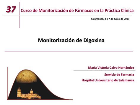 PDF Monitorización de Digoxina 37 Curso de Monitorización de