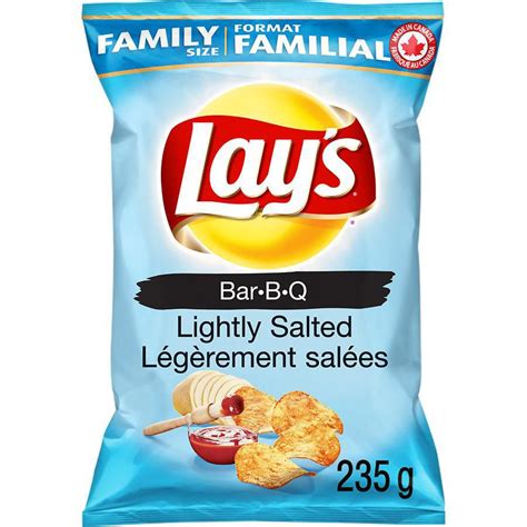 Lays Barbecue Lightly Salted Potato Chips 235g 8 3 Oz {imported