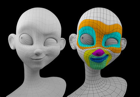 Image Result For 3d Face Topology Character Modeling Face Topology Images