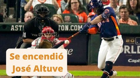 José Altuve establece marca de HITS en SERIE MUNDIAL y ASTROS derrotan