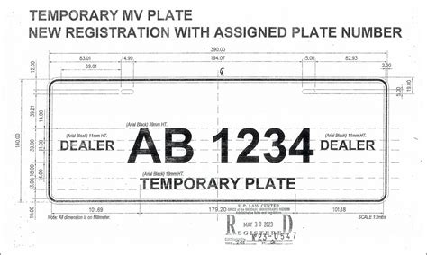 How Temporary License Plates Are Supposed To Look Like According To LTO