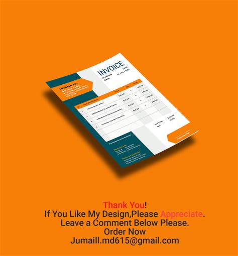 Invoice design on Behance