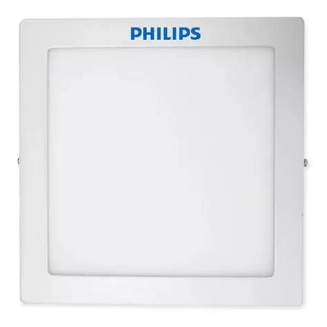 Panel Plafon Led Aplicar Cuadrado 18w Cálida Fría Philips