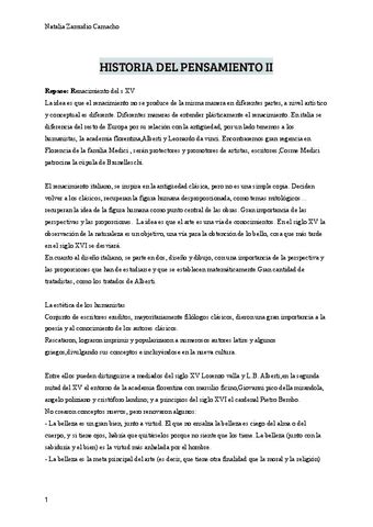 Historia Del Pensamiento Ii Apuntes Completos Pdf