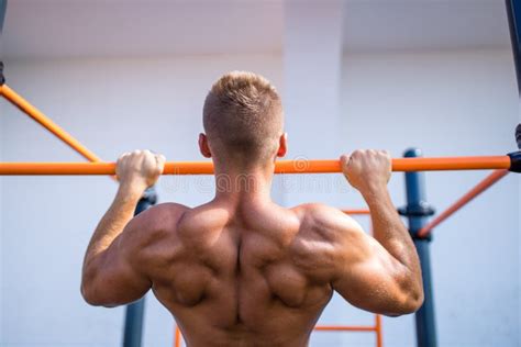 Naked Torso Man Have A Rest After Rtaining Outdoors In Hot Summer Day Stock Image Image Of