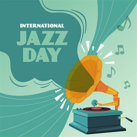 Dibujado A Mano Ilustraci N Del D A Internacional Del Jazz Vector Premium