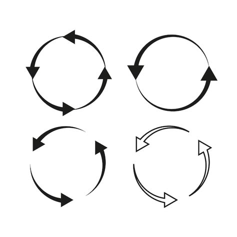 Premium Vector Circular Arrows For Concept Design Reload Symbol