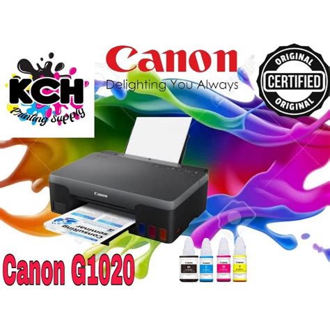 Canon Pixma G1020 Refillable Ink Tank Printer W Original Inks Shopee Philippines