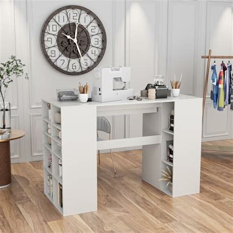 Giantex Craft Table Review - 53'' Artwork Sewing Station with Storage