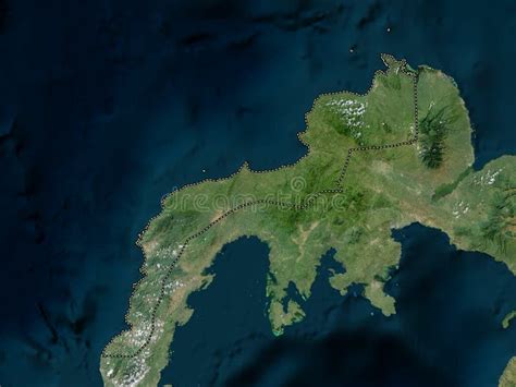 Zamboanga Del Norte Philippines High Res Satellite No Legend Stock