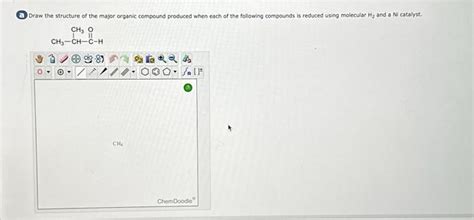 Solved Draw the structure of the major organic compound | Chegg.com