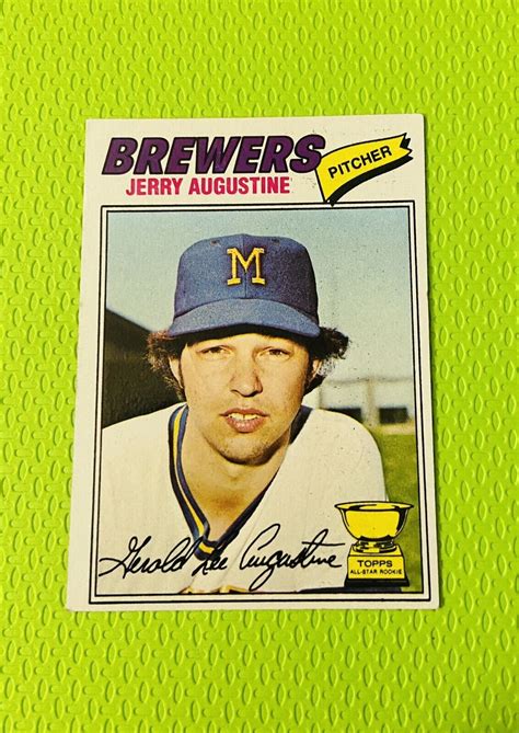 Topps Milwaukee Brewers Baseball Card Jerry Augustine Rc Vg