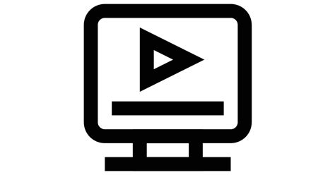 Video Monitor Free Vector Icon Iconbolt