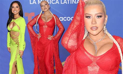 Christina Aguilera And Becky G Attend The 2022 Billboard Latin Music