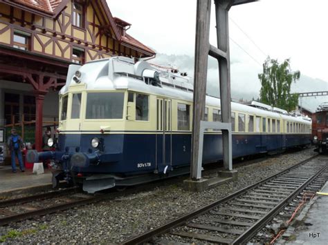 Bls Jahre L Tschbergbahn In Frutigen Historischer Triebwagen