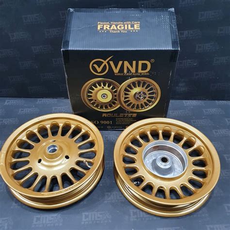 Jual Velg Velek Racing Vnd Roulette Ring New Honda Scoopy Gold