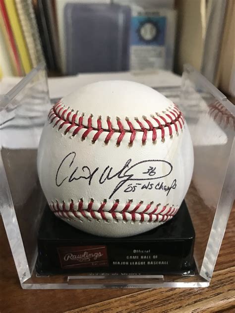 Chris Widger 2005 World Series Ball Signed By Chris Widger Flickr