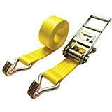 75mm X 6mtr Capacity 10 Ton Rachet Tie Down With Flat Hook Cargo