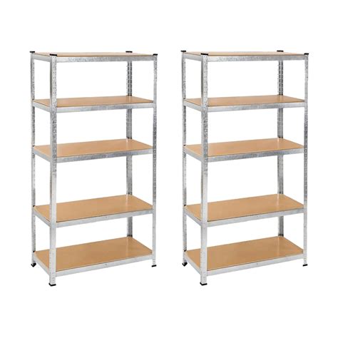 Garage Shelves Double Unit Silver StoreRack Limited