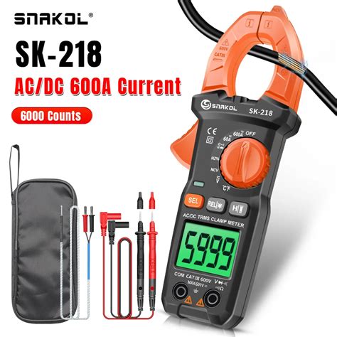 Sk A Ac Dc Current Clamp Meter Digital Multimeter Pliers Ammeter