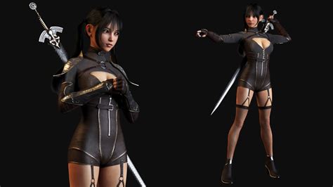 3d Model Warrior Woman Game Ready Vr Ar Low Poly Cgtrader