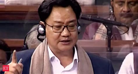 Kiren Rijiju Lok Sabha Nod To Bill On Electoral Reforms Opposition