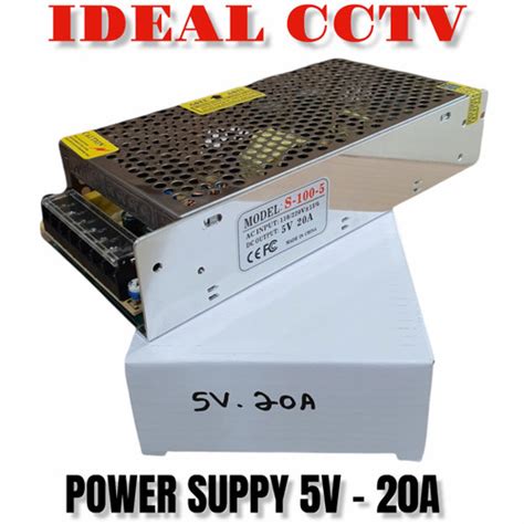 Jual Adaptor 5V 20A Power Supply Switching LED Jaring 20 Ampere 5 Volt