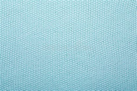 Mint Knitting Wool Texture Background Crocheted Fabric Texture Top View