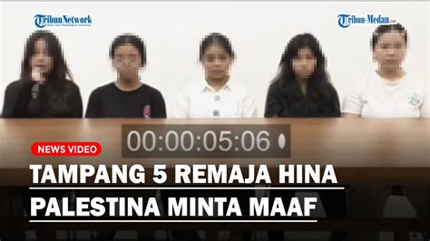 TAMPANG 5 REMAJA Hina Penderitaan Anak Palestina Minta Maaf Menyesal