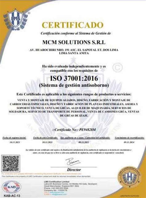 Certificaciones Solutions S A C