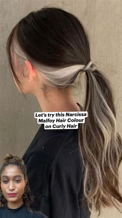 Lets Try This Narcissa Malfoy Hair Colour On Curly Hair Two Toned