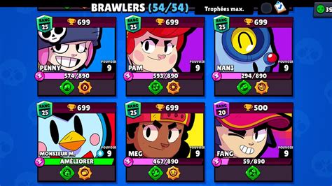 Rush Tous Mes Brawlers Troph Es Deuxi Me Partie Live Brawl