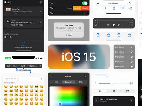 iOS 15 UI Kit - Free Figma Resource | Figma Elements