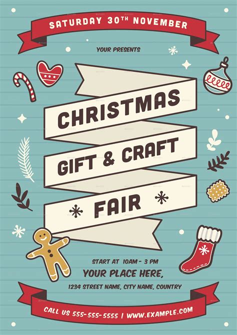 Christmas Fair Flyer | Christmas craft fair, Christmas crafts, Christmas crafts for gifts