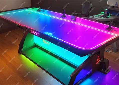 Premium AI Image | RGB gaming table