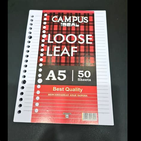 Jual Loose Leaf Murah A Lembar Garis Di Lapak Bul Shop Bukalapak