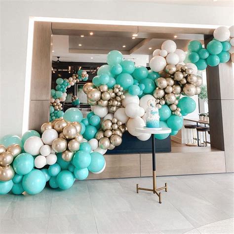 Buy Partycus Turquoise Balloon Garland Kit Double Stuffed Teal Blue