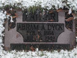 Abram Abram Dyck M Morial Find A Grave